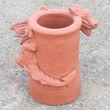 terracotta dragon chimney pot planter